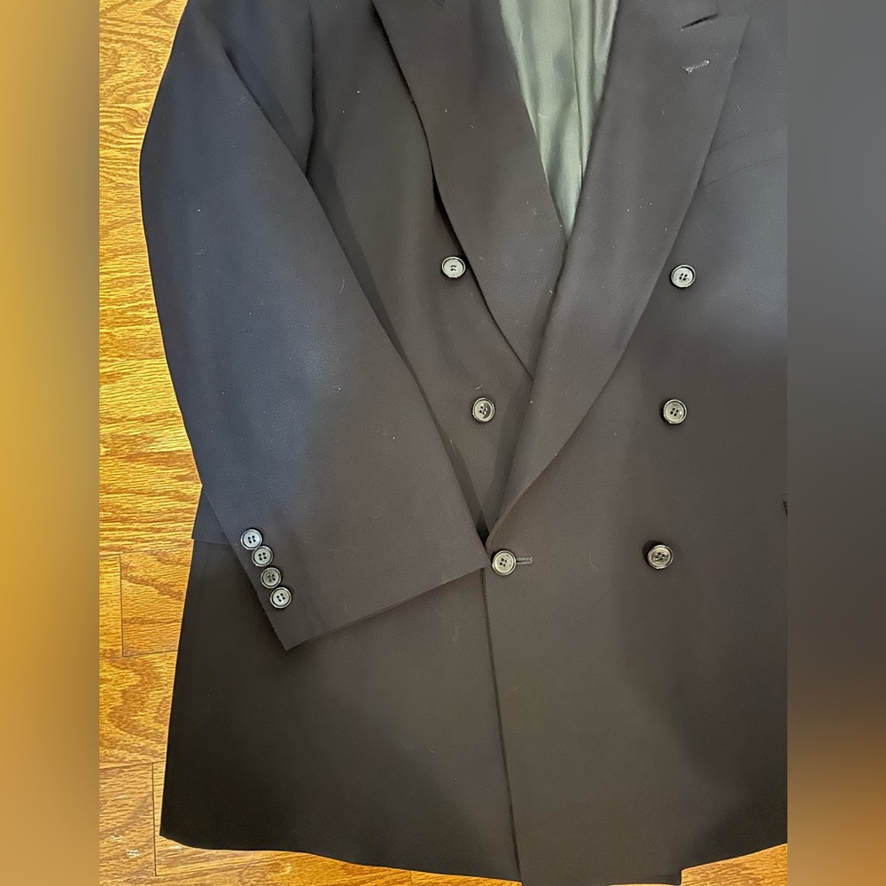 Pierre Cardin navy blue  double front blazer sz 52L